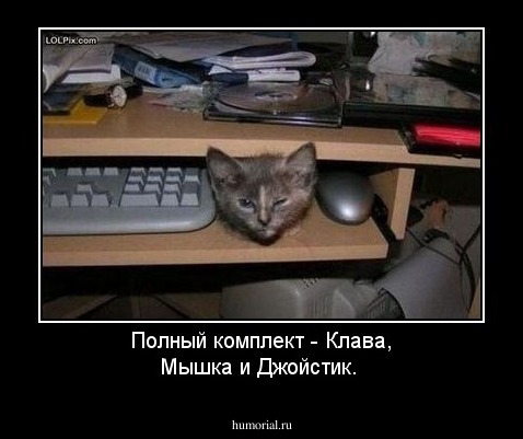 Полный комплект - Клава, Мышка и Джойстик.