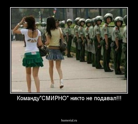 Команду"СМИРНО" никто не подавал!!!
