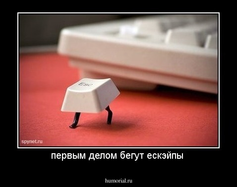 первым делом бегут ескэйпы 