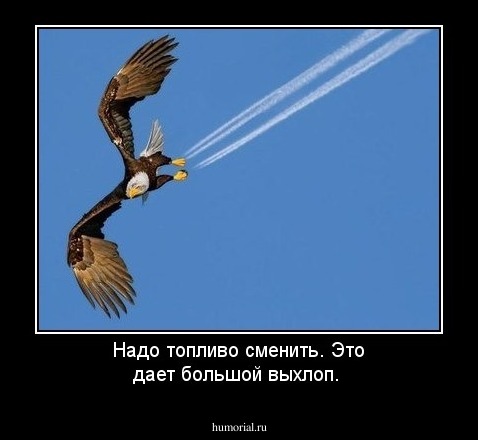 Надо топливо сменить. Это дает большой выхлоп.