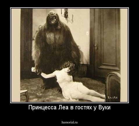 Принцесса Леа в гостях у Вуки