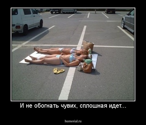 И не обогнать чувих, сплошная идет...