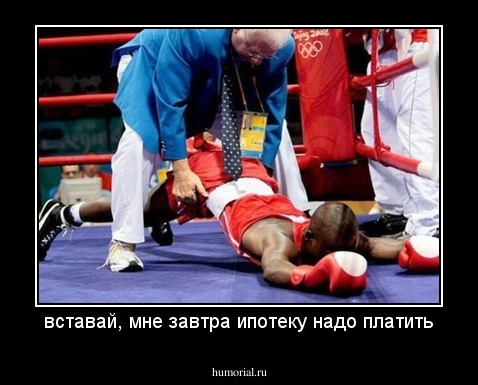 вставай, мне завтра ипотеку надо платить