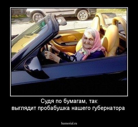 Судя по бумагам, так выглядит пробабушка нашего губернатора