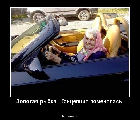 Золотая рыбка. Концепция поменялась.
