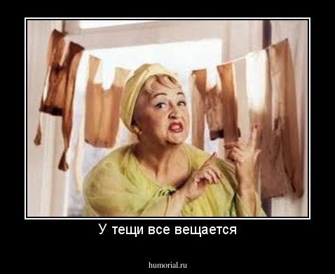 У тещи все вещается