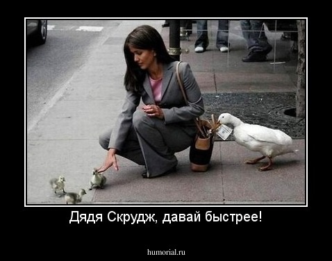 Дядя Скрудж, давай быстрее!