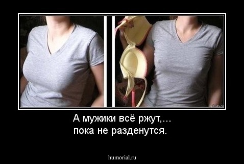 А мужики всё ржут,... пока не разденутся.