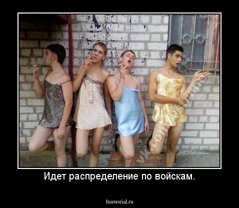 Идет распределение по войскам.