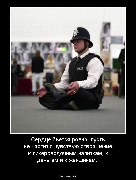 Сердце бьется ровно ,пусть не частит,я чувствую отвращение к  ликероводочным напиткам,  к деньгам и к женщинам.