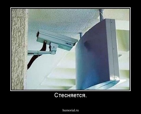 Стесняется.