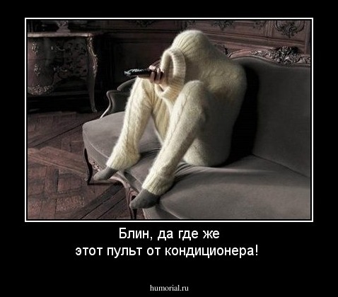 Блин, да где же этот пульт от кондиционера!