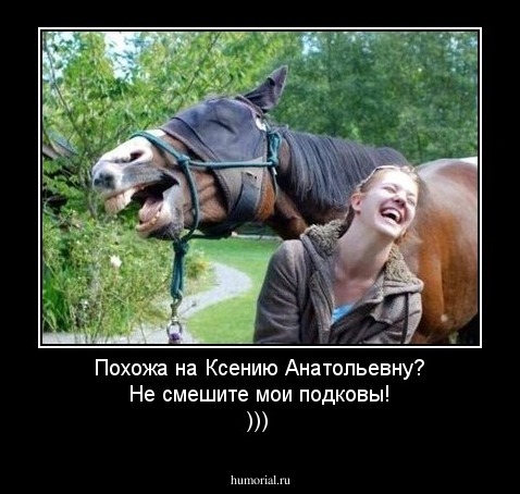 Похожа на Ксению Анатольевну?
Не смешите мои подковы! )))