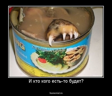 И кто кого есть-то будет?