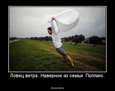 Ловец ветра. Наверное из семьи  Поппинс.