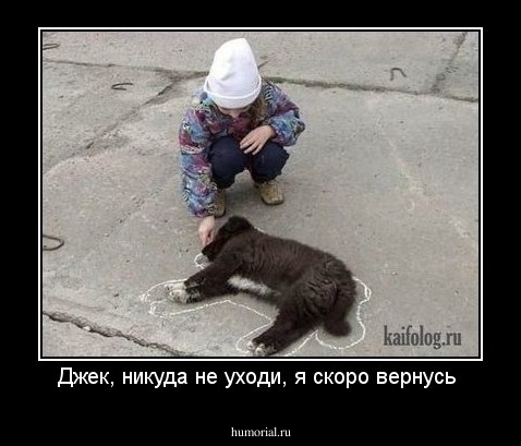 Джек, никуда не уходи, я скоро вернусь 
