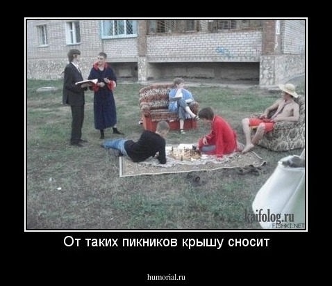 От таких пикников крышу сносит
