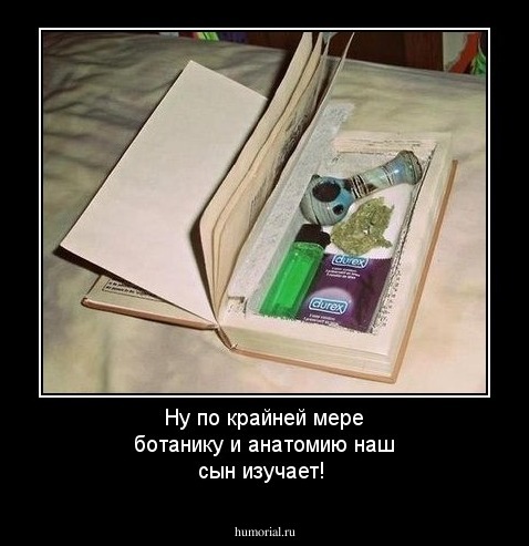 Ну по крайней мере ботанику и анатомию наш сын изучает!