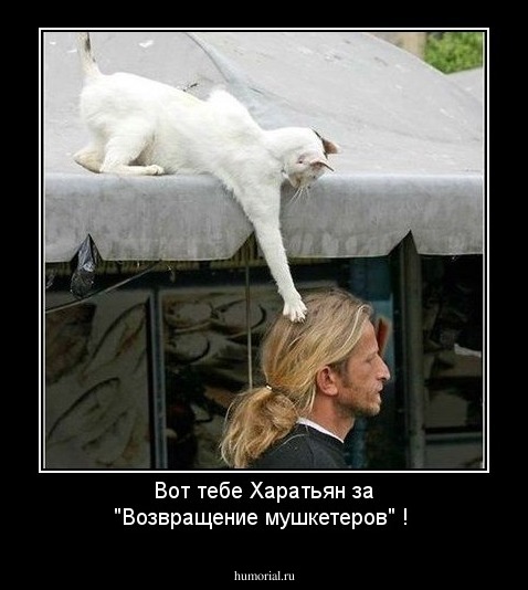 Вот тебе Харатьян за "Возвращение мушкетеров" !
