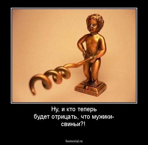 Ну, и кто теперь будет отрицать, что мужики- свиньи?!