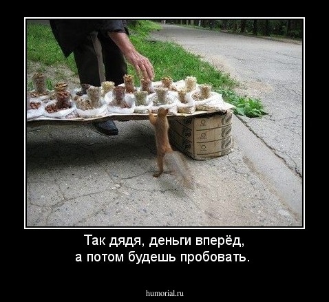 Так дядя, деньги вперёд, а потом будешь пробовать.