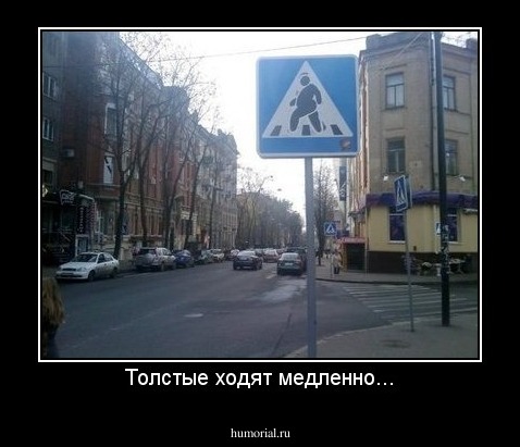 Толстые ходят медленно...