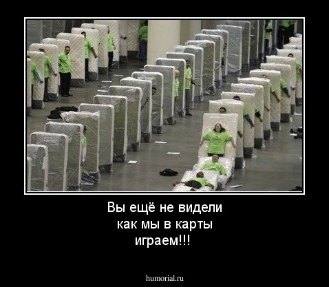Вы ещё не видели как мы в карты играем!!!