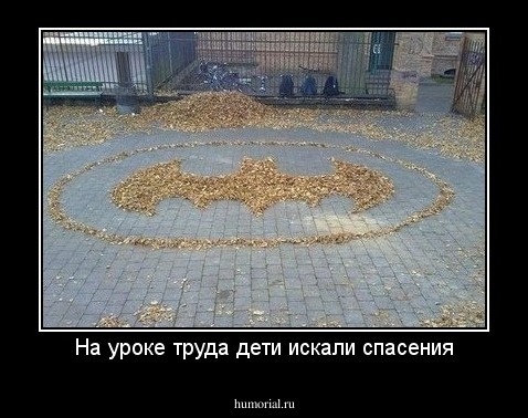 На уроке труда дети искали спасения