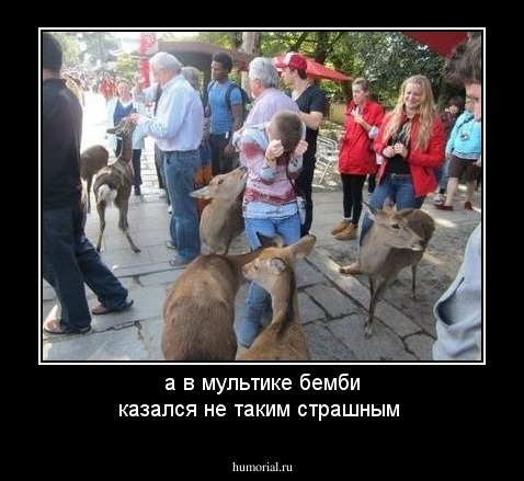 а в мультике бемби казался не таким страшным