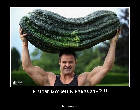 и мозг можешь накачать?!!!