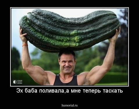 Эх баба поливала,а мне теперь таскать