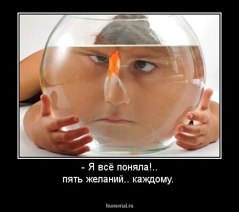 - Я всё поняла!.. пять желаний.. каждому.