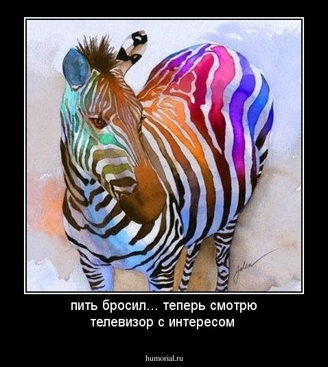 пить бросил... теперь смотрю телевизор с интересом