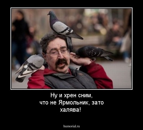 Ну и хрен сним, что не Ярмольник, зато халява!