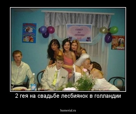 2 гея на свадьбе лесбиянок в голландии