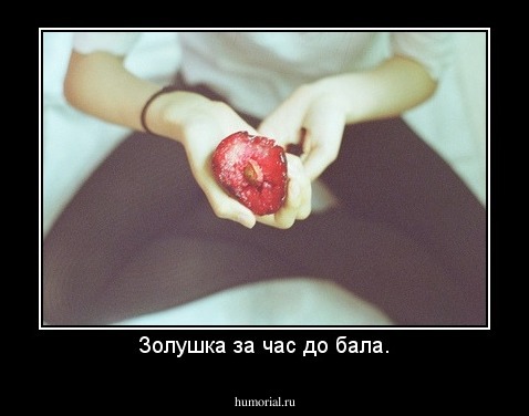 Золушка за час до бала.