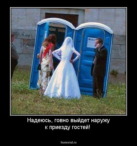 Надеюсь, говно выйдет наружу к приезду гостей! 