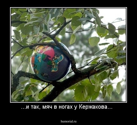 ...и так, мяч в ногах у Кержакова...  