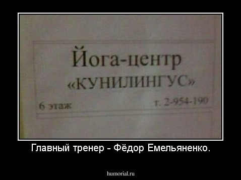 Главный тренер - Фёдор Емельяненко.