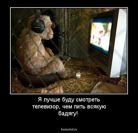 Я лучше буду смотреть телевизор, чем пить всякую бадягу!
