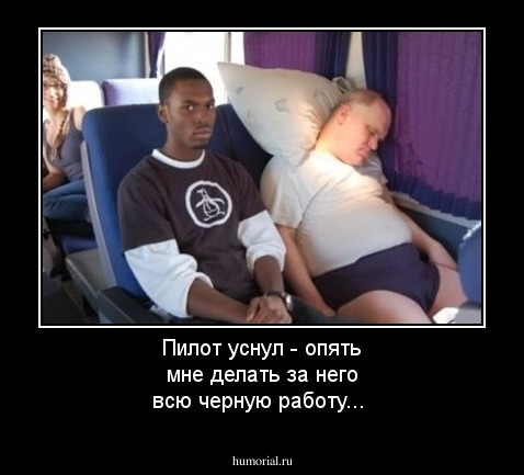 Пилот уснул - опять мне делать за него всю черную работу...