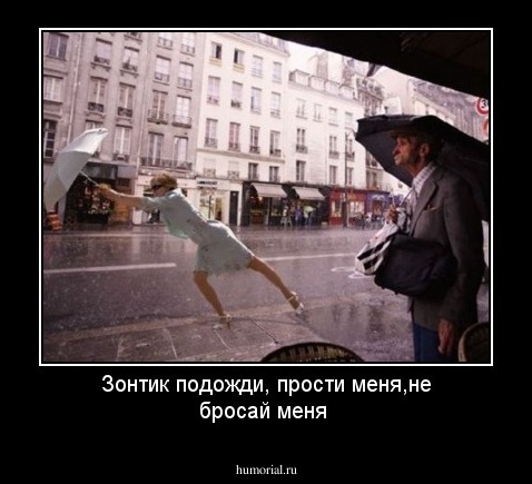 Зонтик подожди, прости меня,не бросай меня