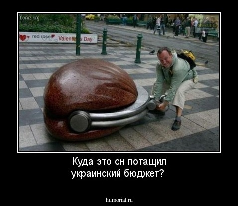 Куда это он потащил украинский бюджет?