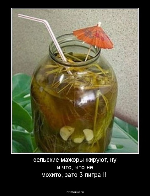 сельские мажоры жируют, ну и что, что не мохито, зато 3 литра!!!
