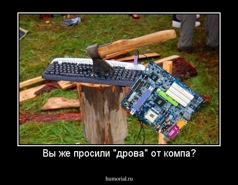 Вы же просили "дрова" от компа?