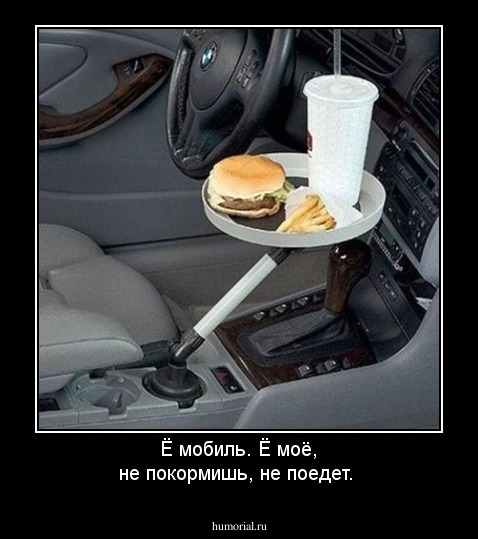 Ё мобиль. Ё моё, не покормишь, не поедет.