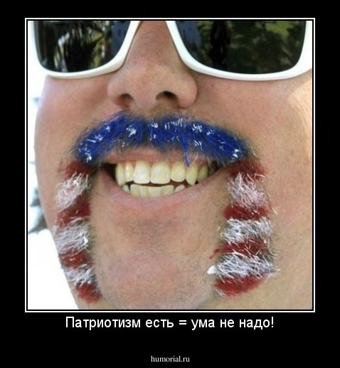 Патриотизм есть = ума не надо!