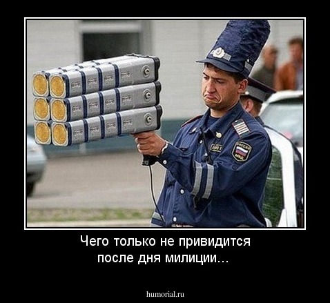 Чего только не привидится после дня милиции...