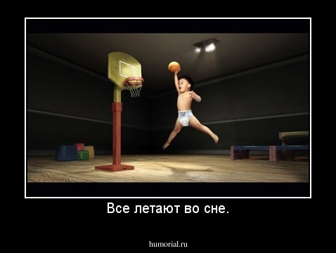 Все летают во сне.