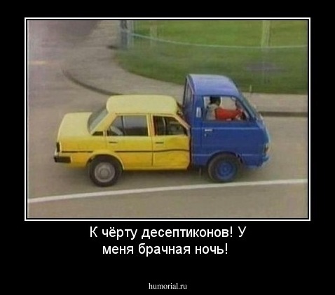 К чёрту десептиконов! У меня брачная ночь!